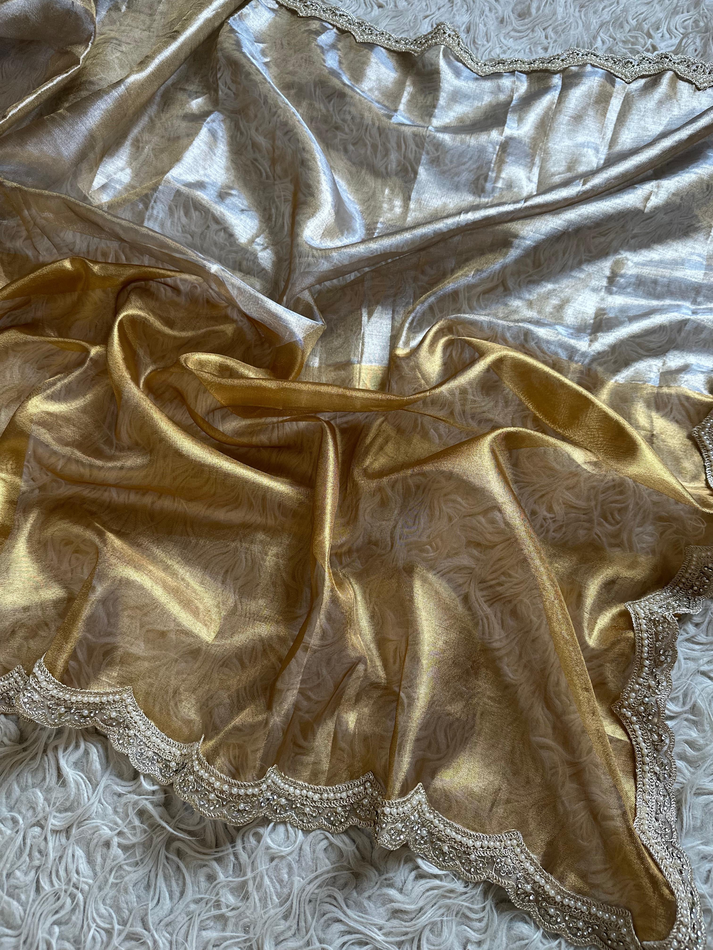 Alisha - Tissue silk saree