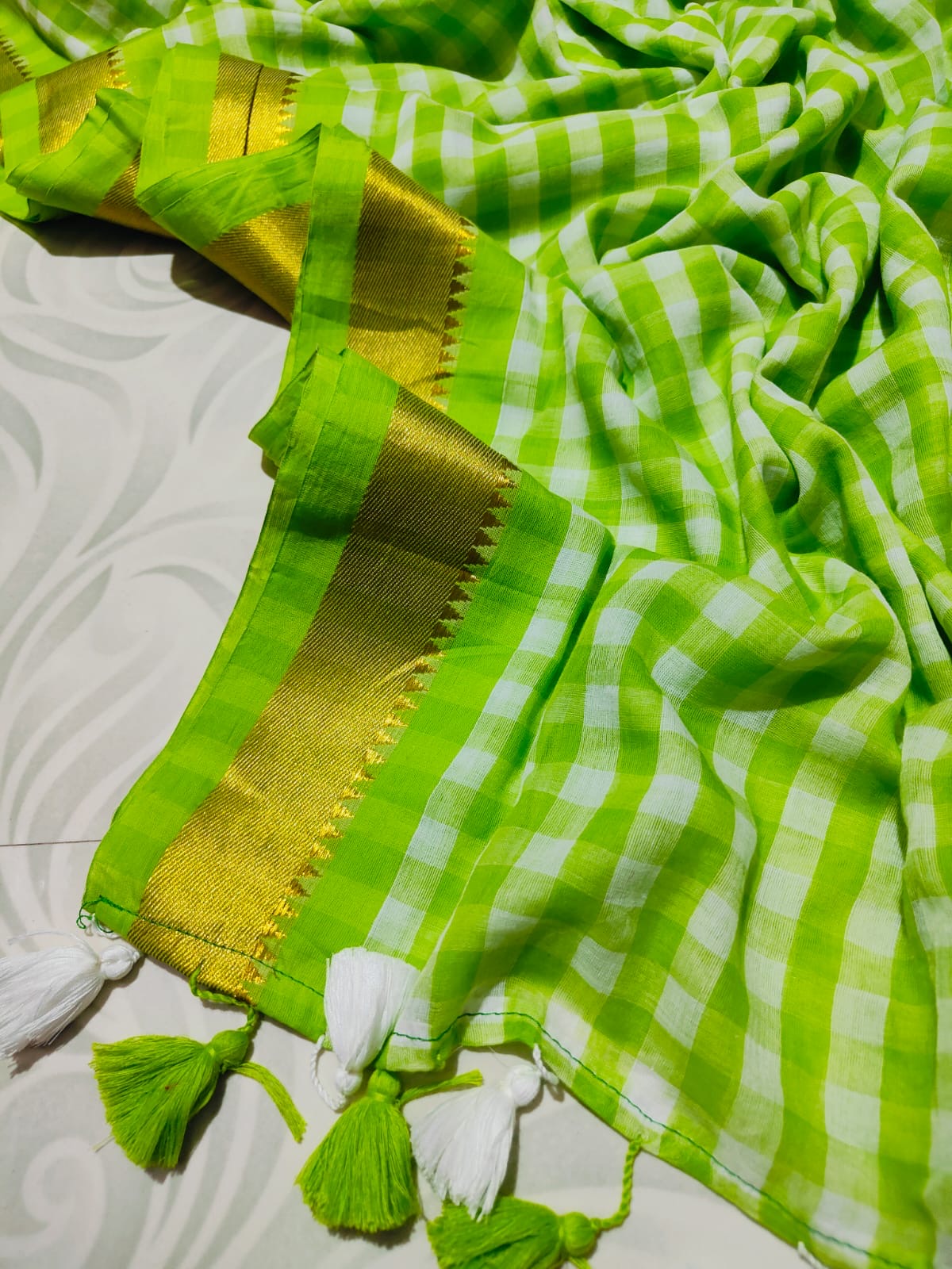 Manila - Mul mul Cotton Saree