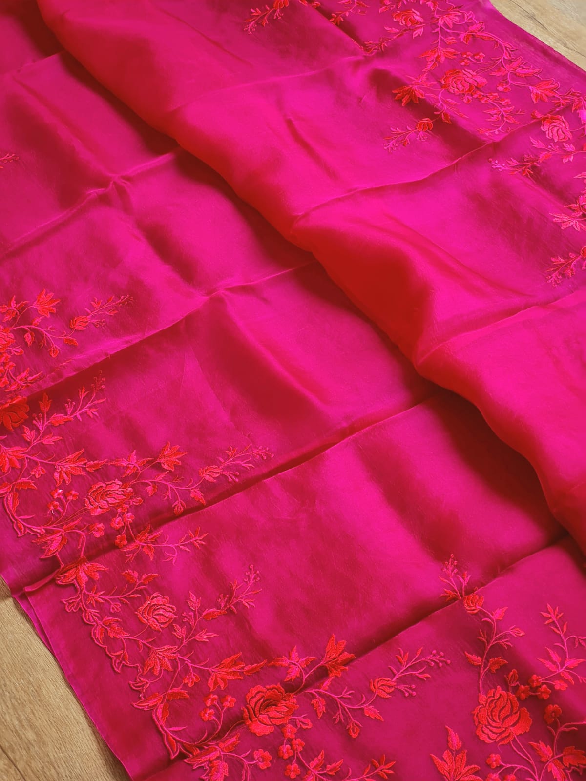 Jayanti - Pure Organza Silk with Embroidery