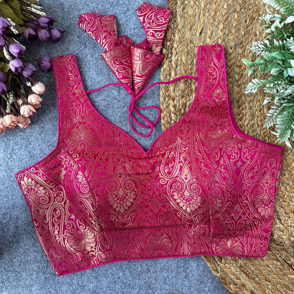 Malana - Satin Silk Padded Blouse 