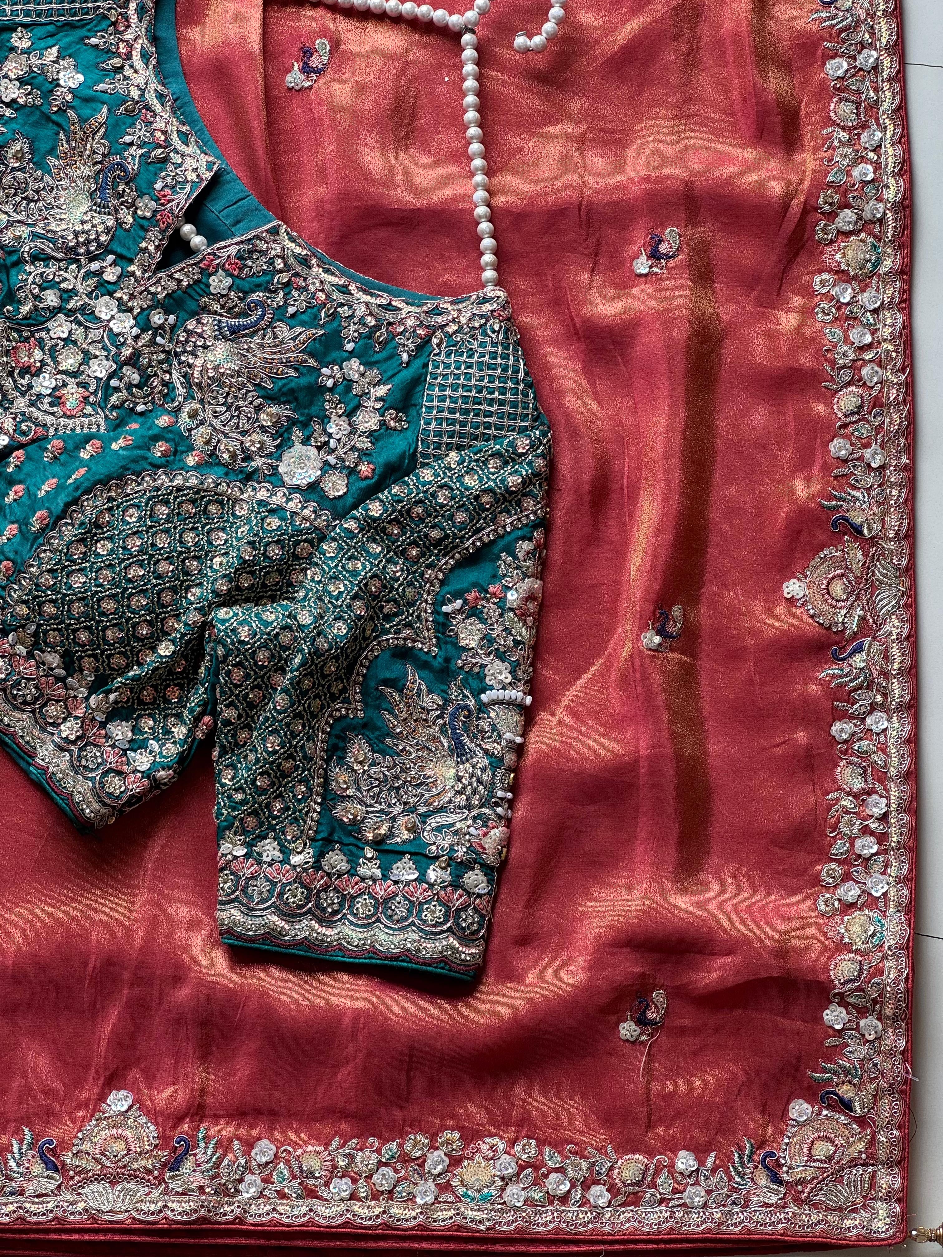 Najma - Tissue Silk Cocktail Saree