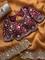 Aneeta - Designer Organza Tissue Saree