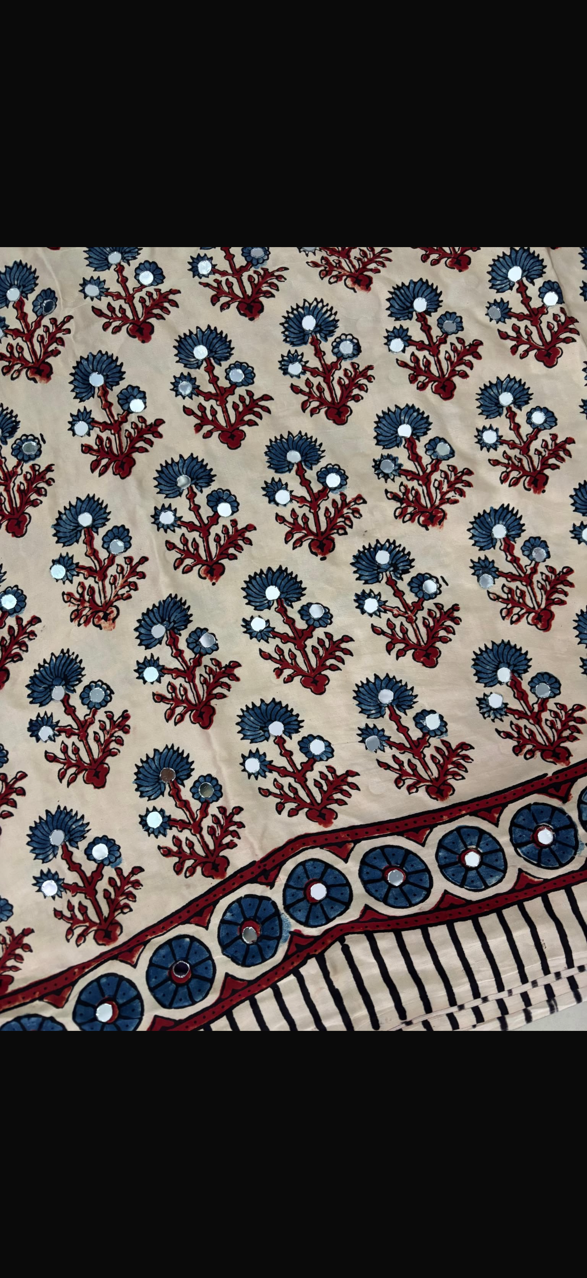 Neeti - Pure Modal Mirror Designer Saree