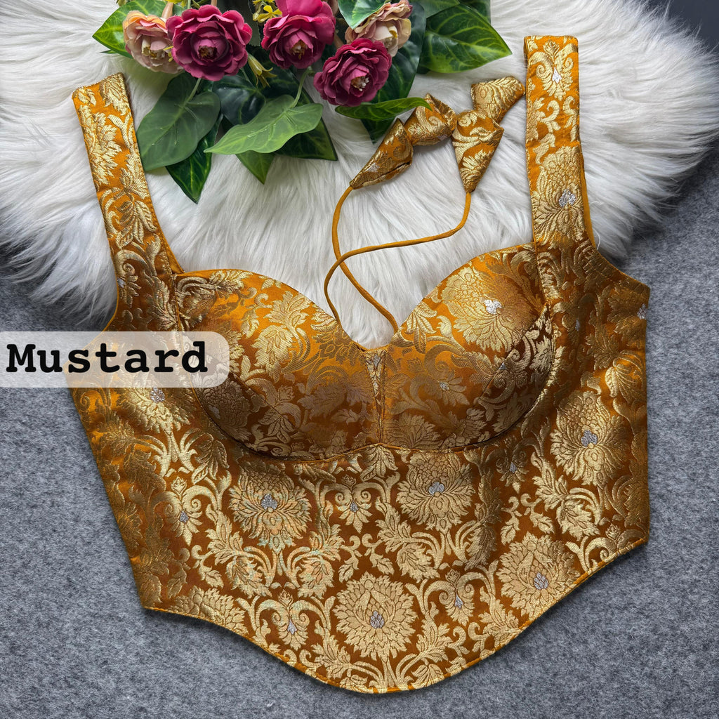 Mona - Banarasi silk Padded Blouse