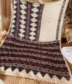 Heeriya - Designer Ajrakh Handworked Saree