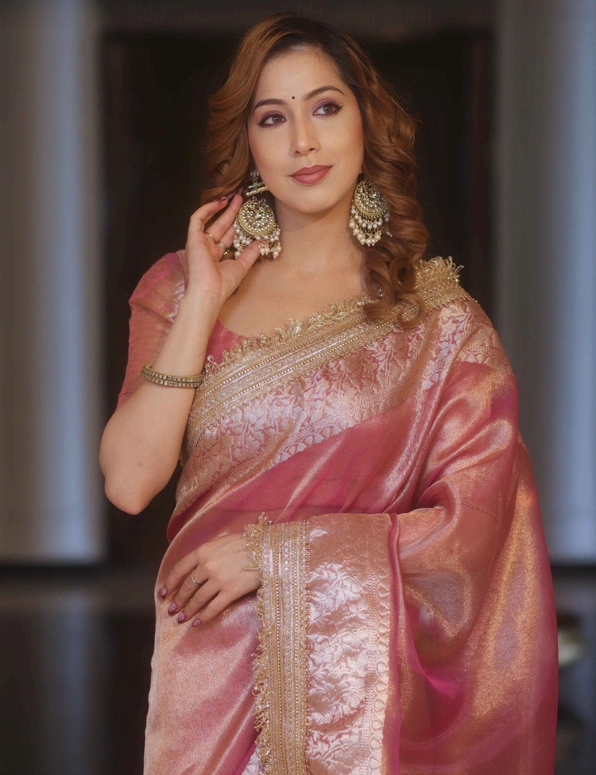 Nisha - Banarasee Tissue Silk Saree