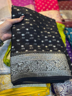 Medha - Premium Viscose Georgette Saree