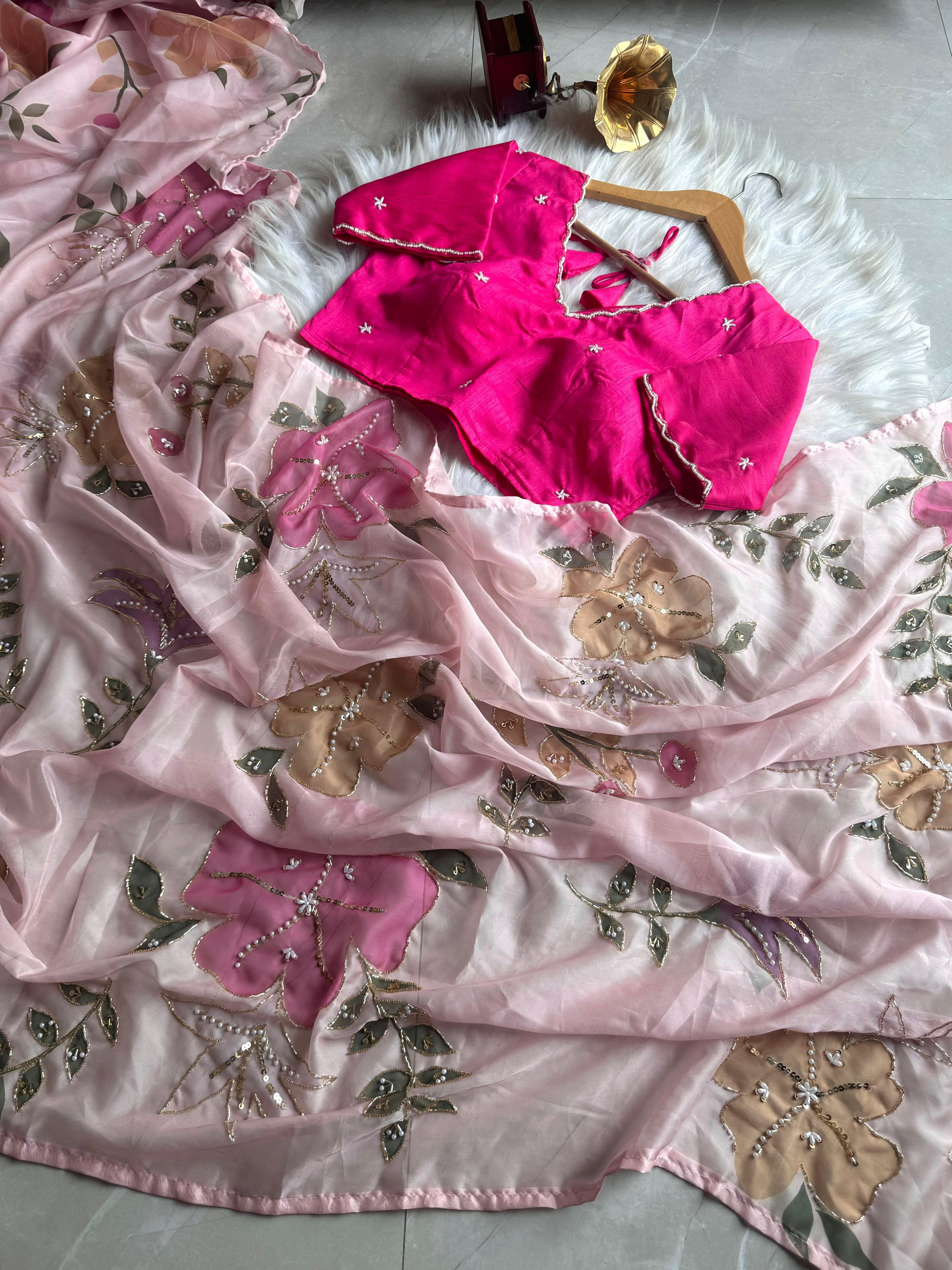 Rooh - Designer Floral Saree