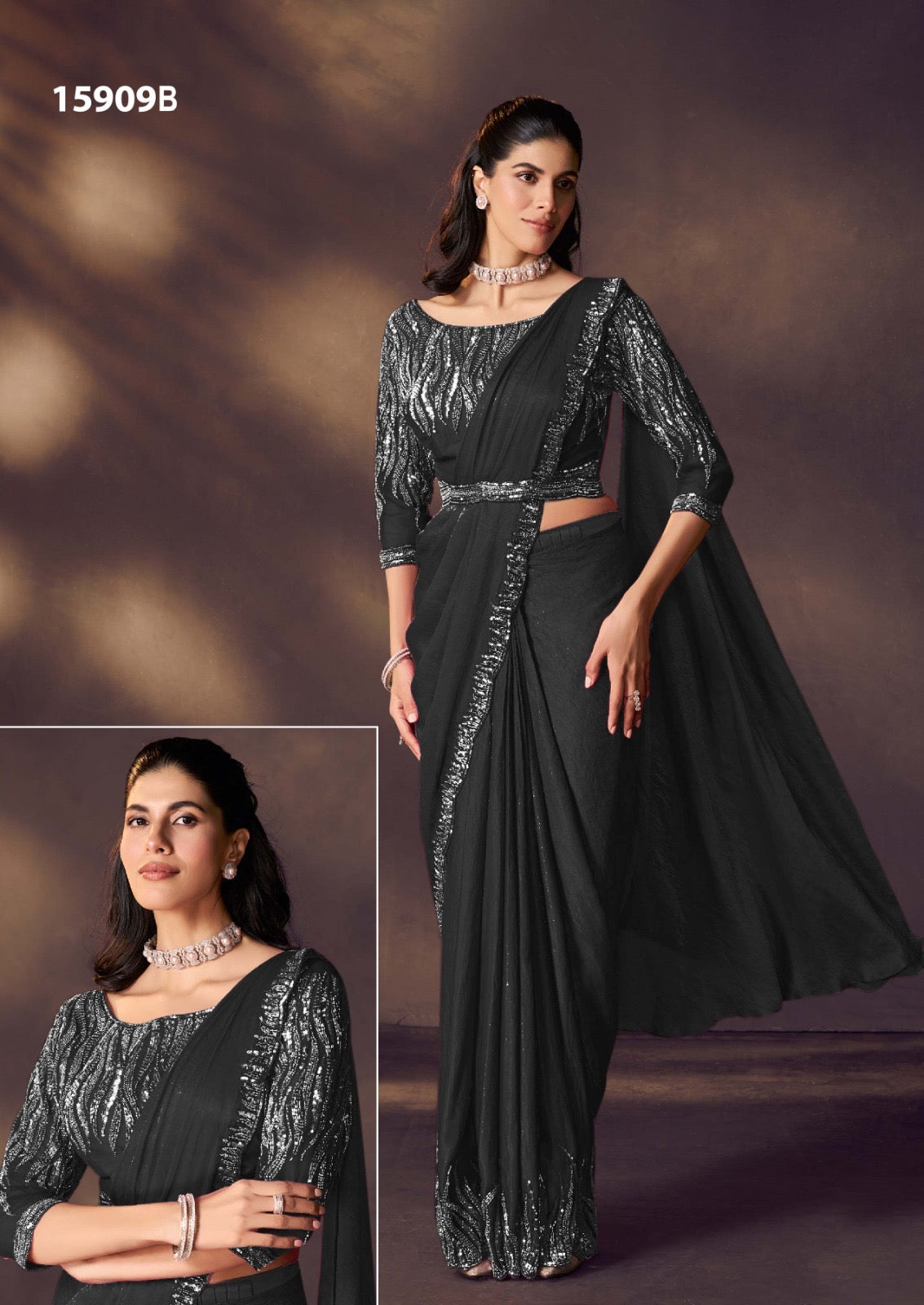 Bebo - Designer Satin Saree