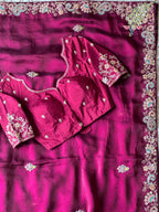 Urvashi - Pure Space Silk Handwork Saree