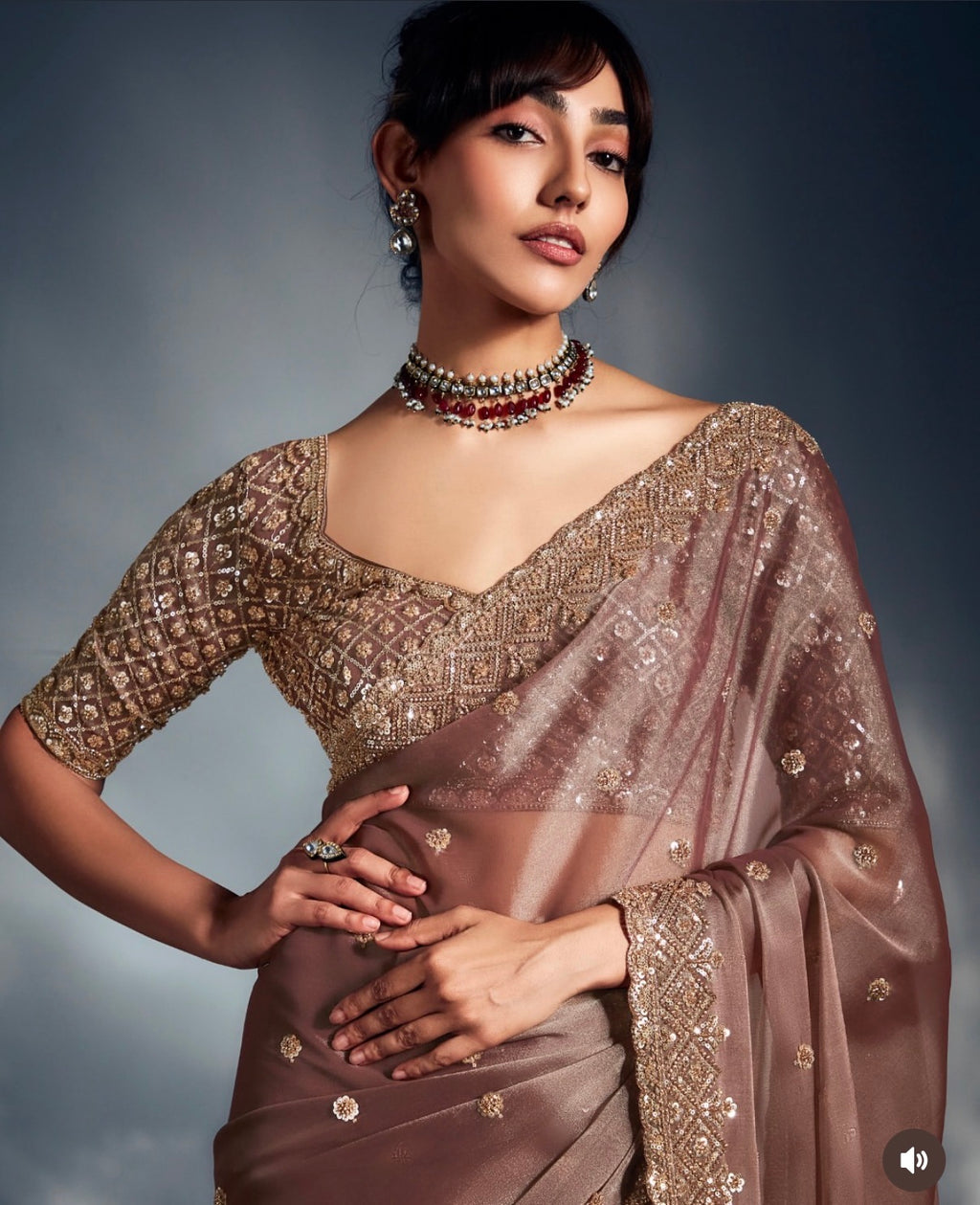 Rang - Tissue Crepe Silk Saree