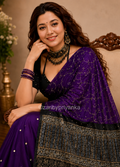 Gaurika - Designer Ajrakh Handworked Saree