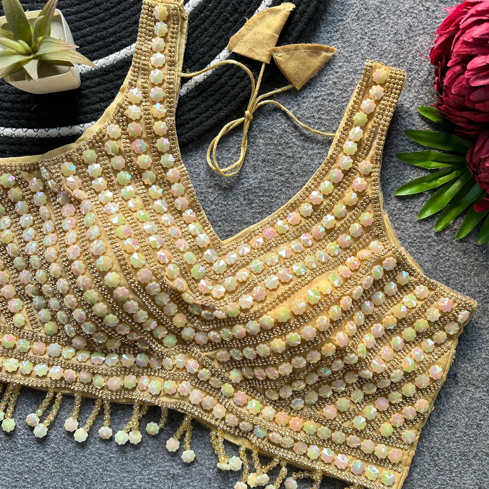 Shena -Pearl Star Handcrafted Blouse