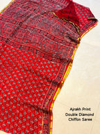 Mersal - Double diamond Chiffon saree