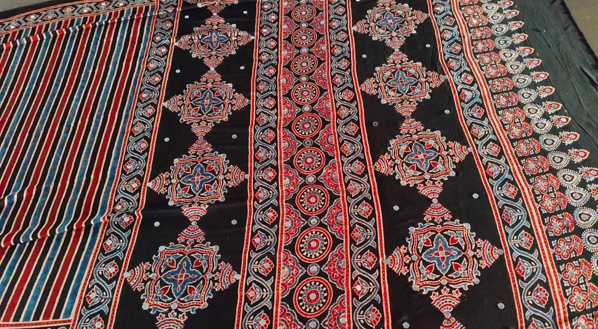 Bhumi - Pure Modal Ajrakh saree