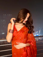 Malar - Crepe Shimmer saree