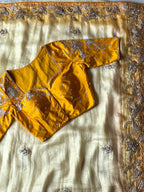 Nehali - Soft Space Silk Handwork Saree