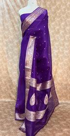 Varsha - Pure Kora Silk Handwoven Kadhua Saree