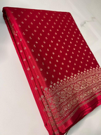 Shree-Pure Khaddi Crepe Chiffon Saree