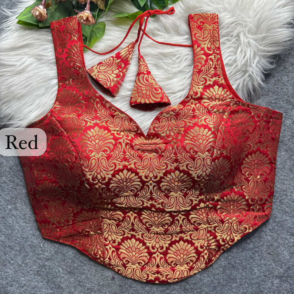 Dolly - Banarasi silk Padded Blouse