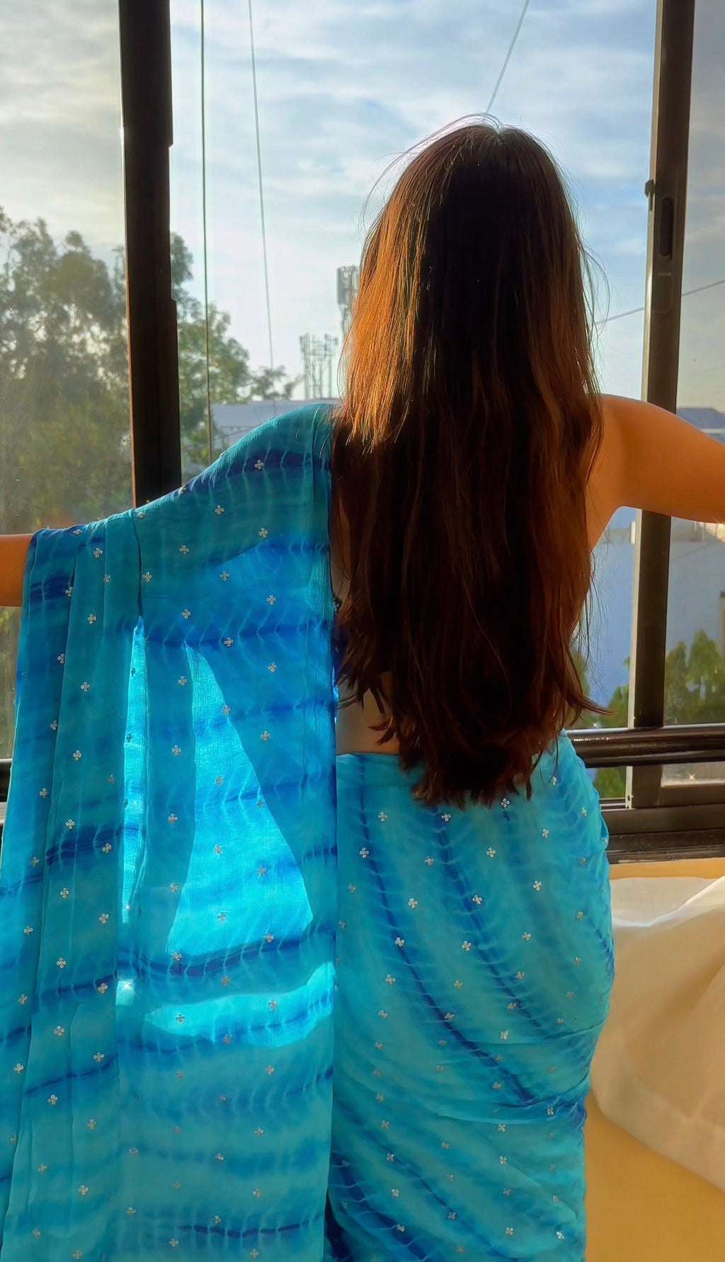 Nila - Lightweight Chinnon Georgette Saree