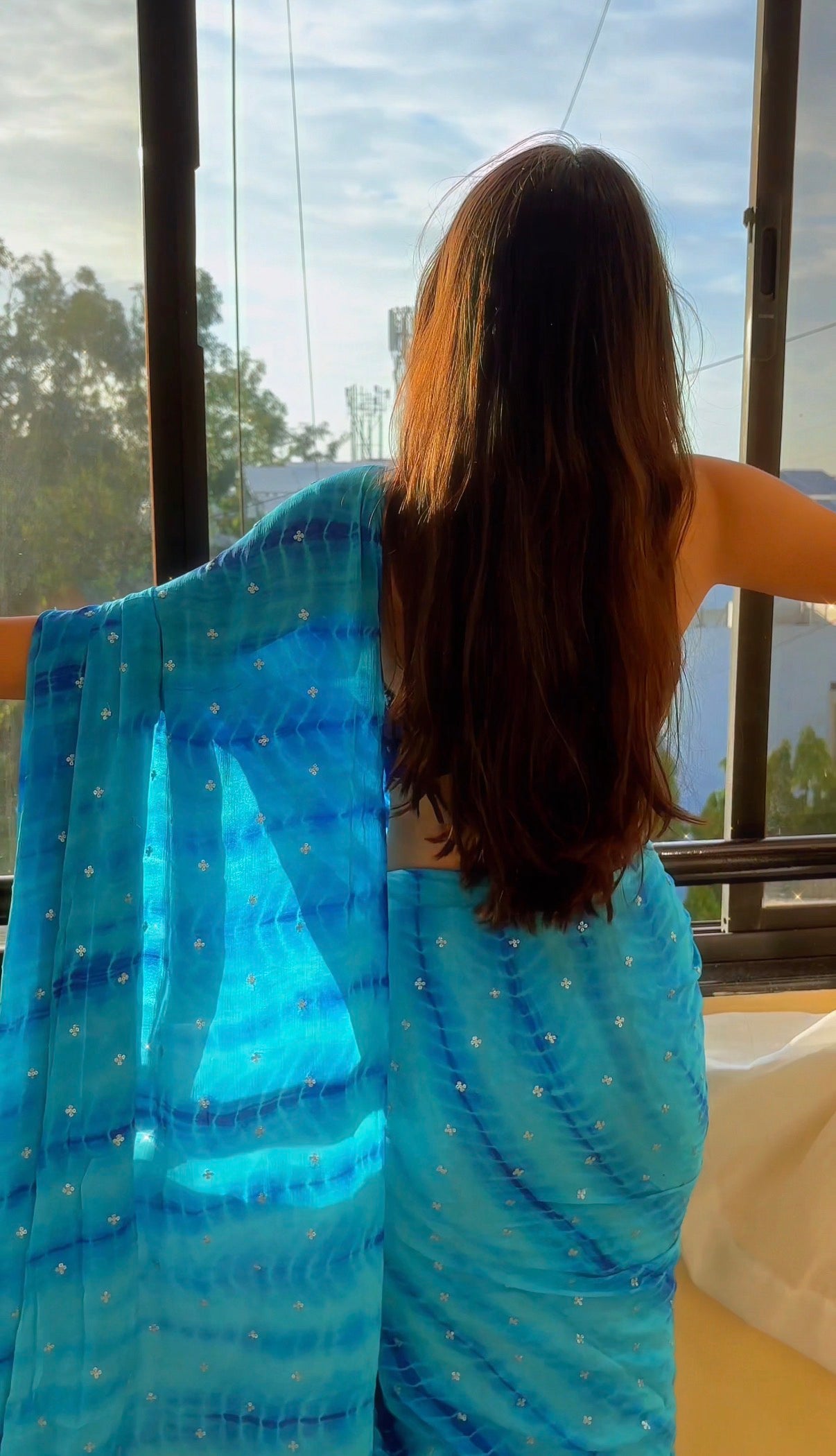 Nila - Lightweight Chinnon Georgette Saree