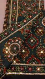 Sravti - Designer Ajrakh Handworked Saree