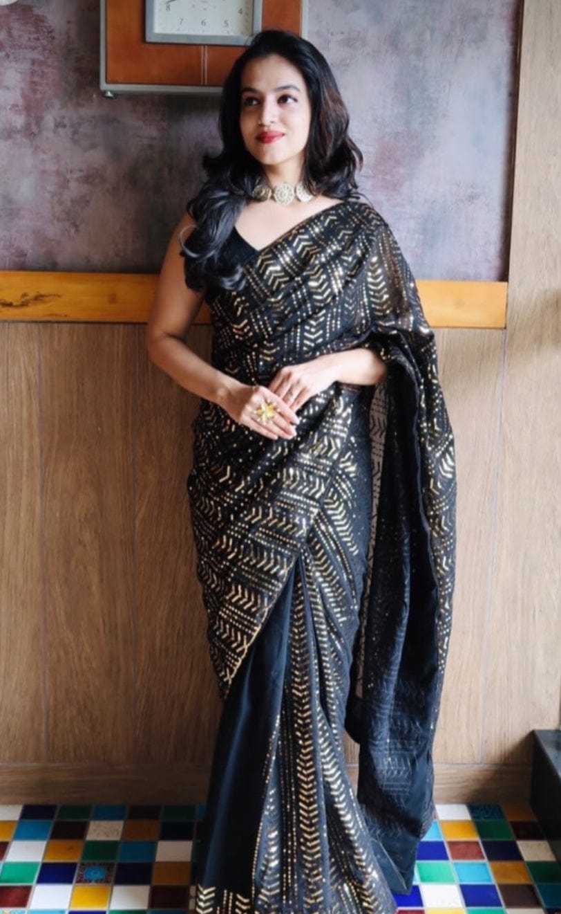 Avani - Sequins Saree with Sequins blouse