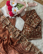 Arti 7 - Chiffon Saree with Sequin & Embellishment Work
