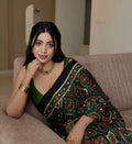 Sravti | Handcrafted Ajrakh Couture Saree