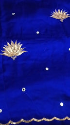 Zora | Handcrafted Ajrakh Couture Saree