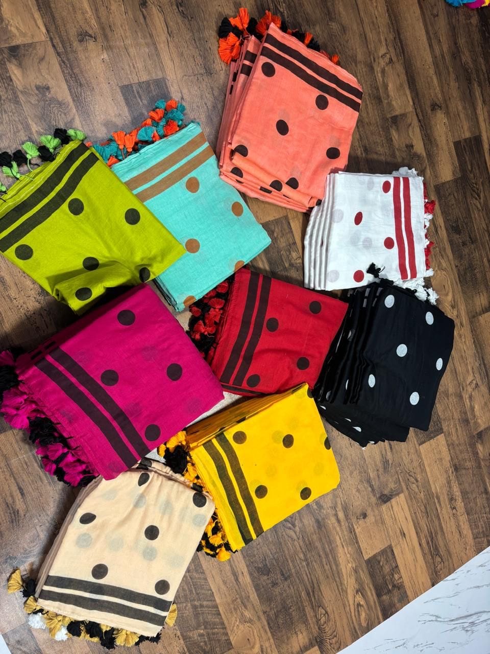 Lena - Mulmul cotton saree