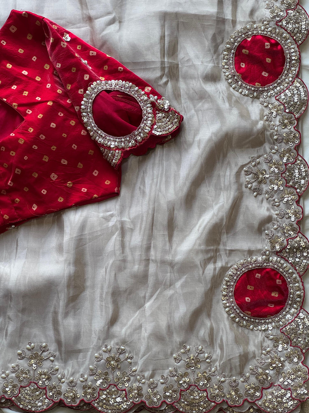 Kumkum - Designer Satin Silk Saree