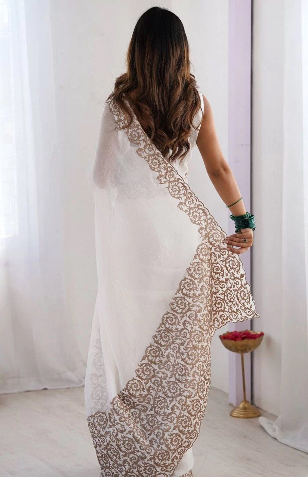 Arti - Chiffon Embroidered Saree