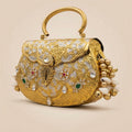 ZP20-Hand Carved Gold Clutch