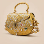 ZP20-Hand Carved Gold Clutch