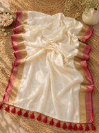 Varsha - 120 Mul Mul Handloom Cotton Saree