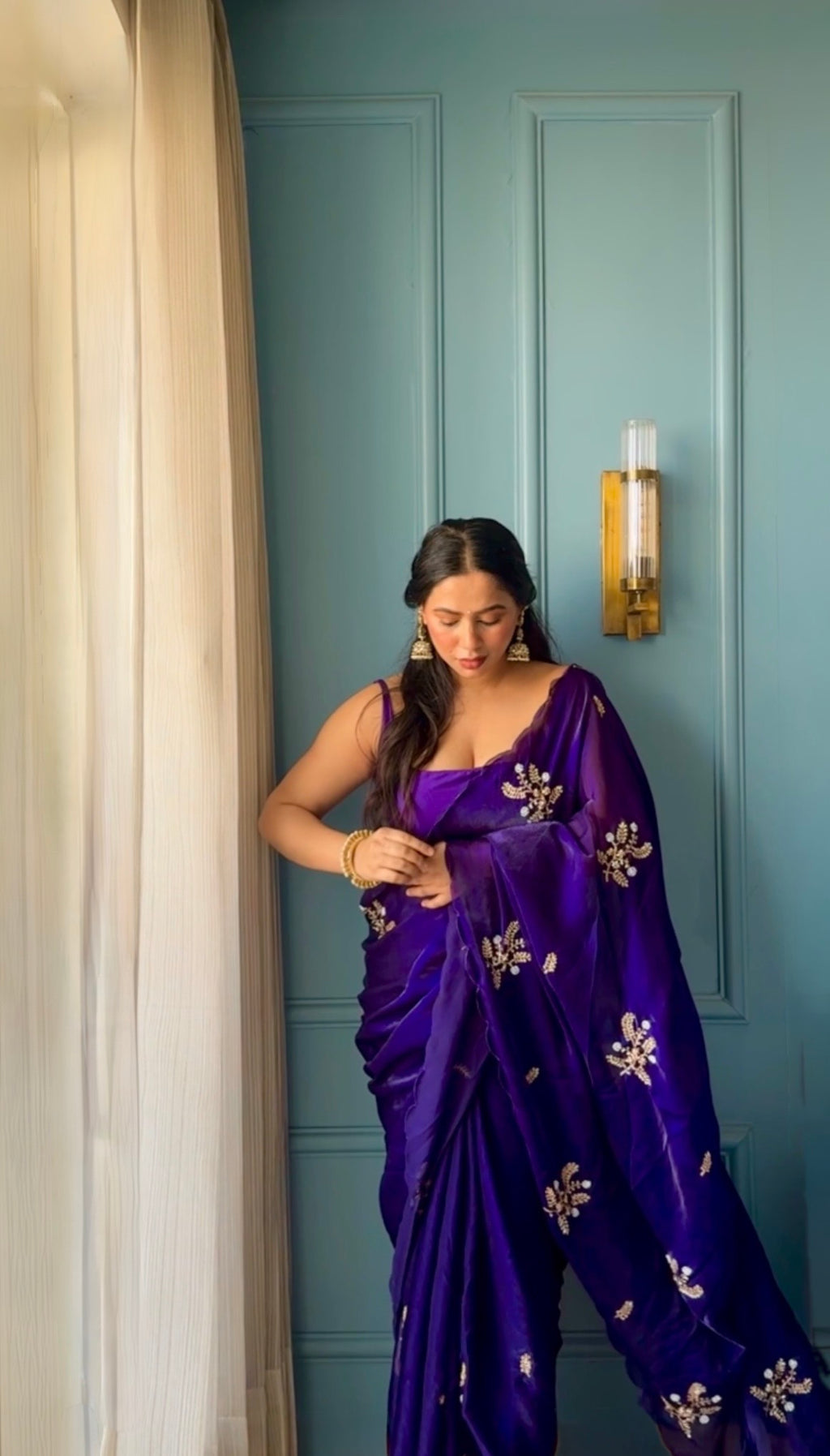 Shivani - Designer Crepe Silk Saree