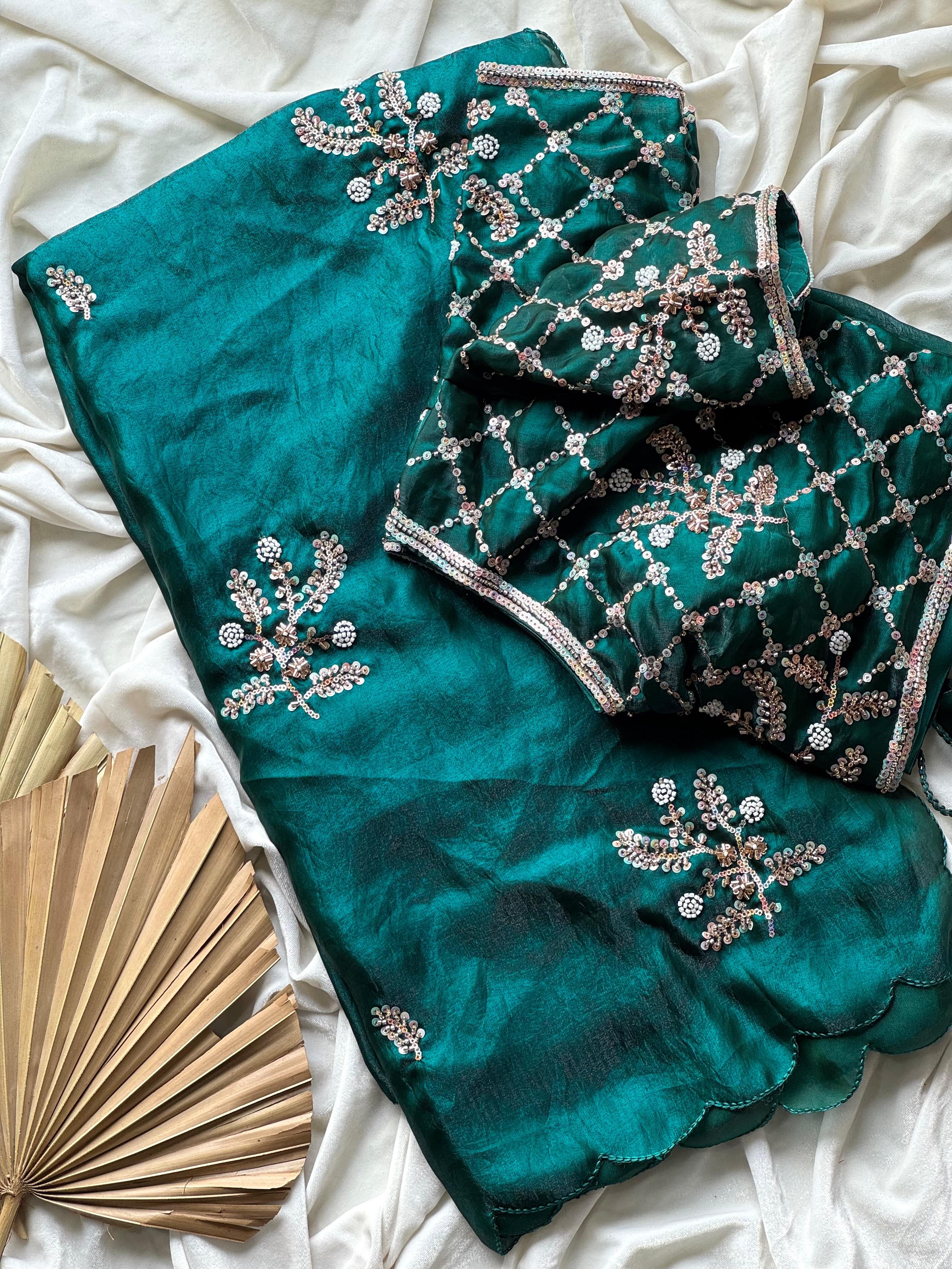 Shivani - Designer Crepe Silk Saree