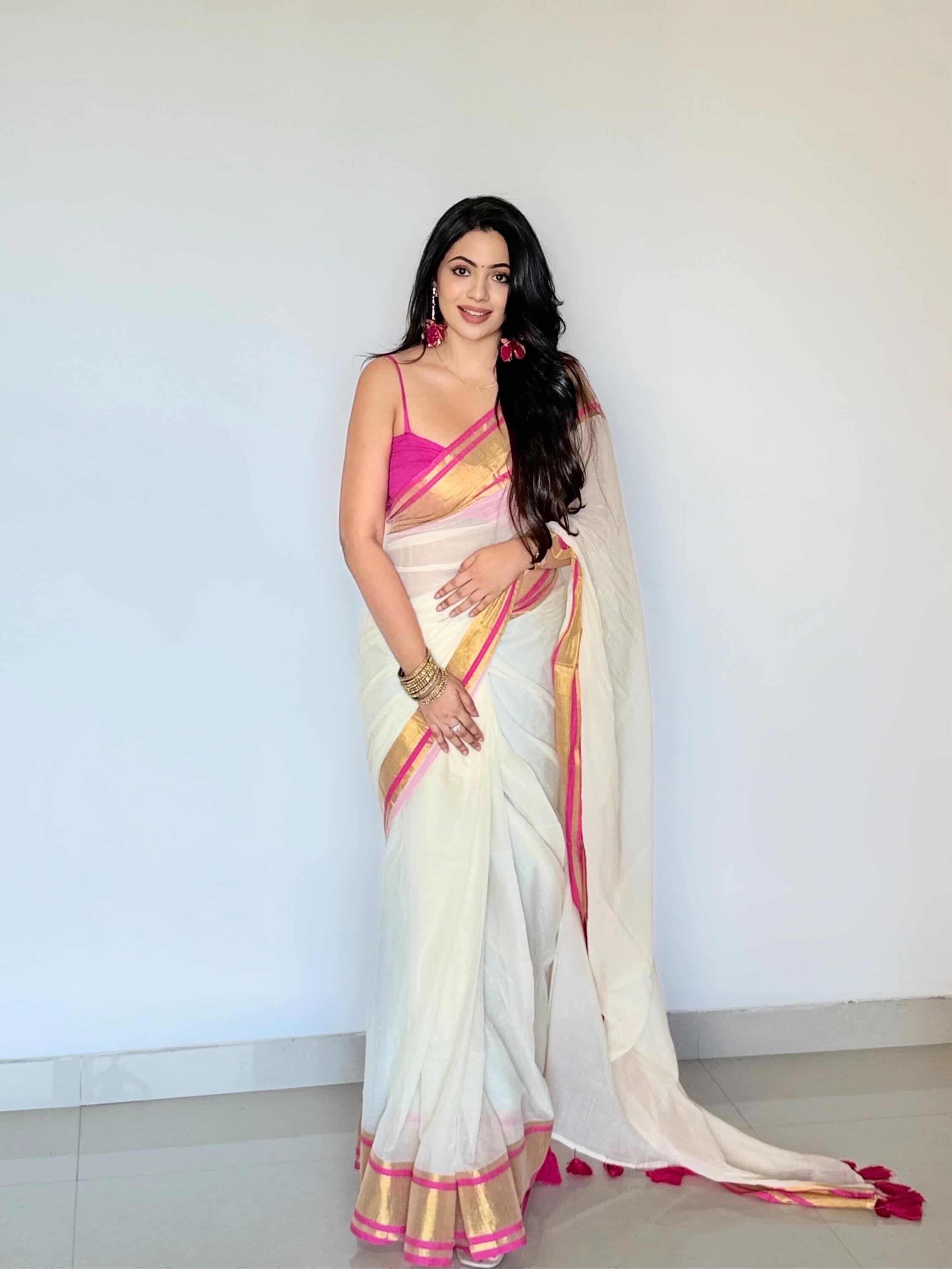 Rinu - Mul Mul Cotton Saree
