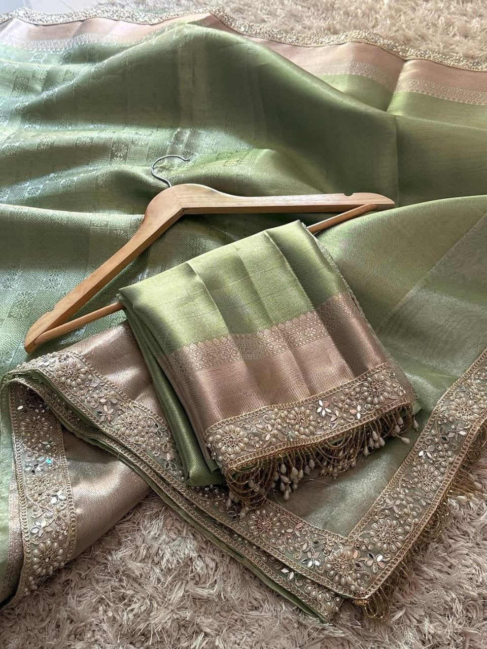 Reshmi - Banarasee Kanchi Tissue Silk Saree