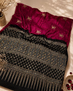 Asmita - Designer Ajrakh Handworked Saree