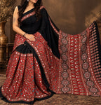 Tasha -Pure Modal silk Mirror work Saree