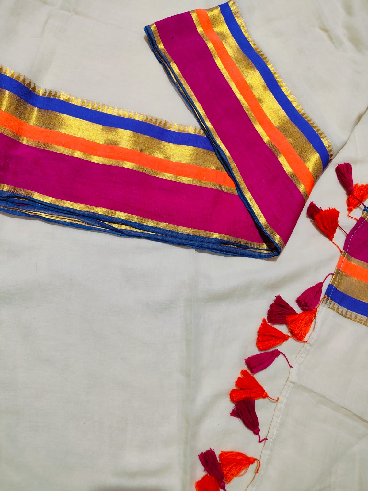 Shamili - 120 Mul Mul Handloom Cotton Saree