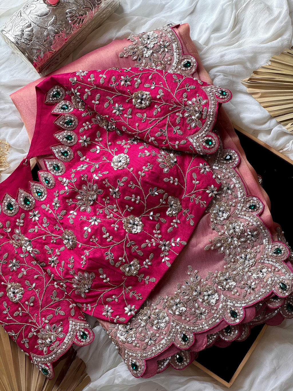 Anoushka - Designer Tissue Saree