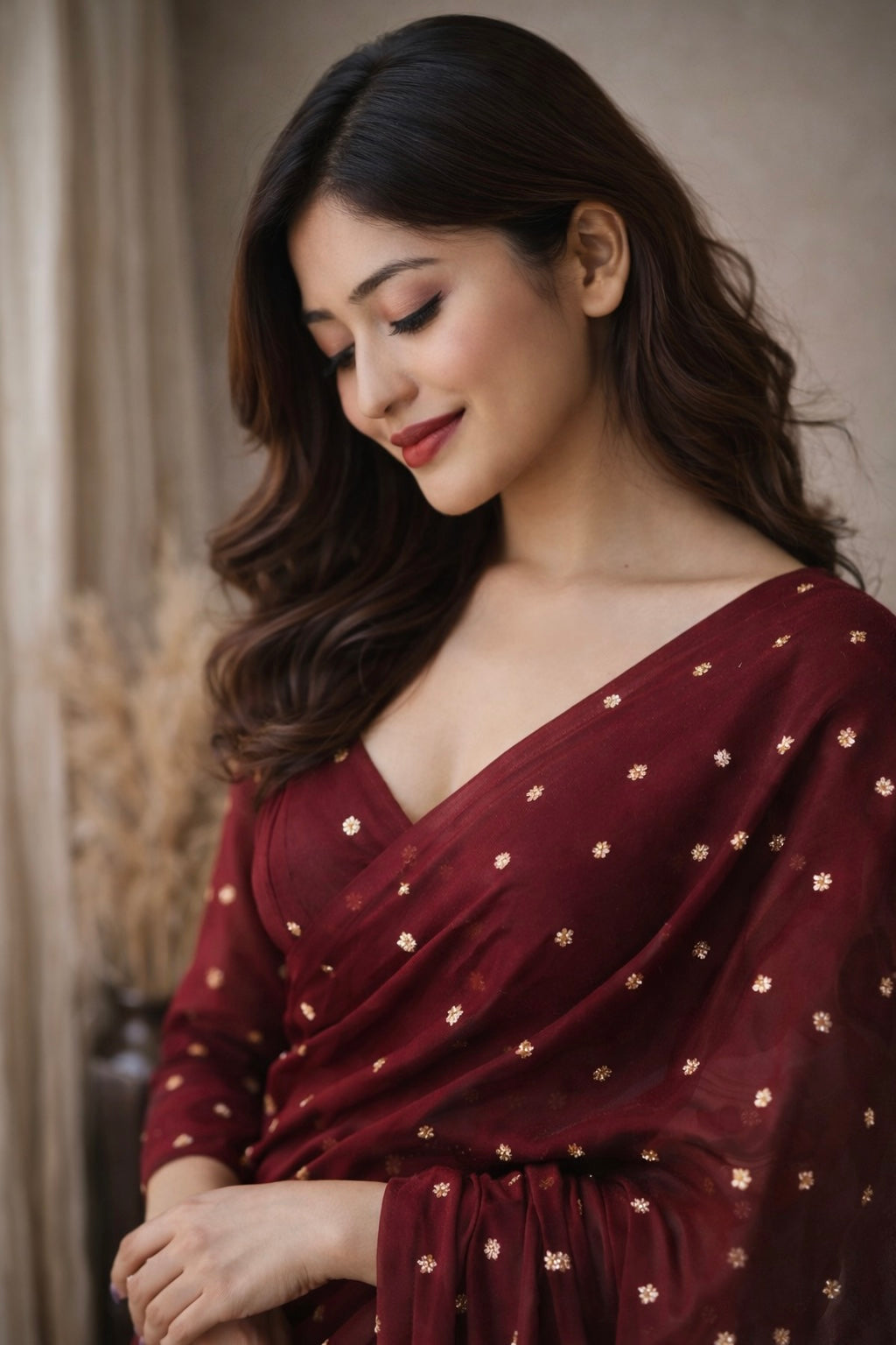 Mrinal - Crepe silk saree