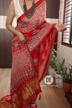 Ravina - Pure Modal Silk Mirror Designer Saree