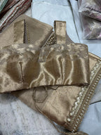 Sarangi - Gold Tissue Saree
