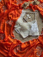 Nima - Crepe silk saree