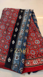 Aayat | Handcrafted Ajrakh Couture Saree